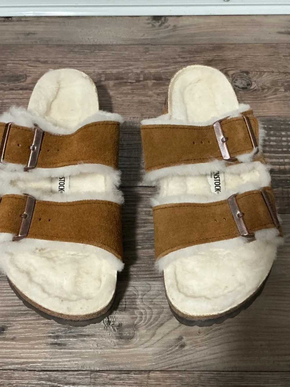 Birkenstock Arizona Shearling Lined Sandals - 38